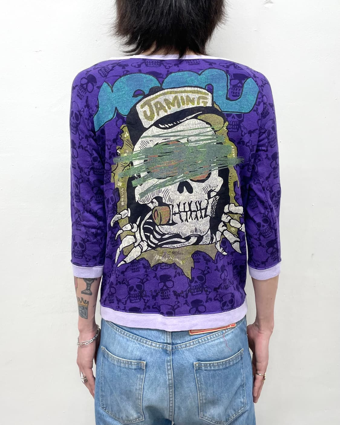 Skeleton Wappen Purple Jam Half Sleeve  상품이미지4