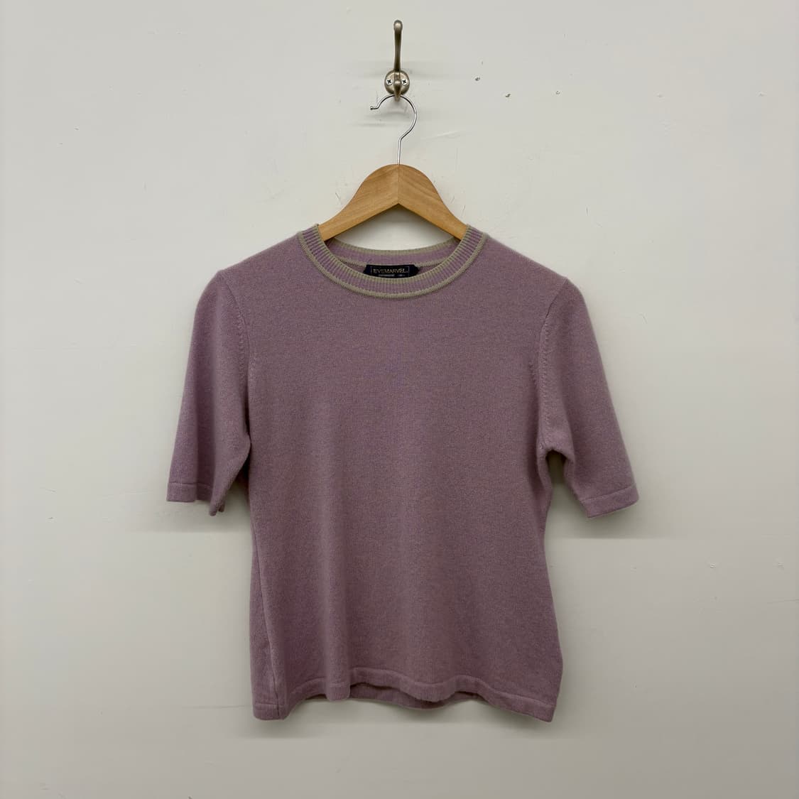 빈티지 캐시미어 100 반팔 니트 여성M 상품이미지1