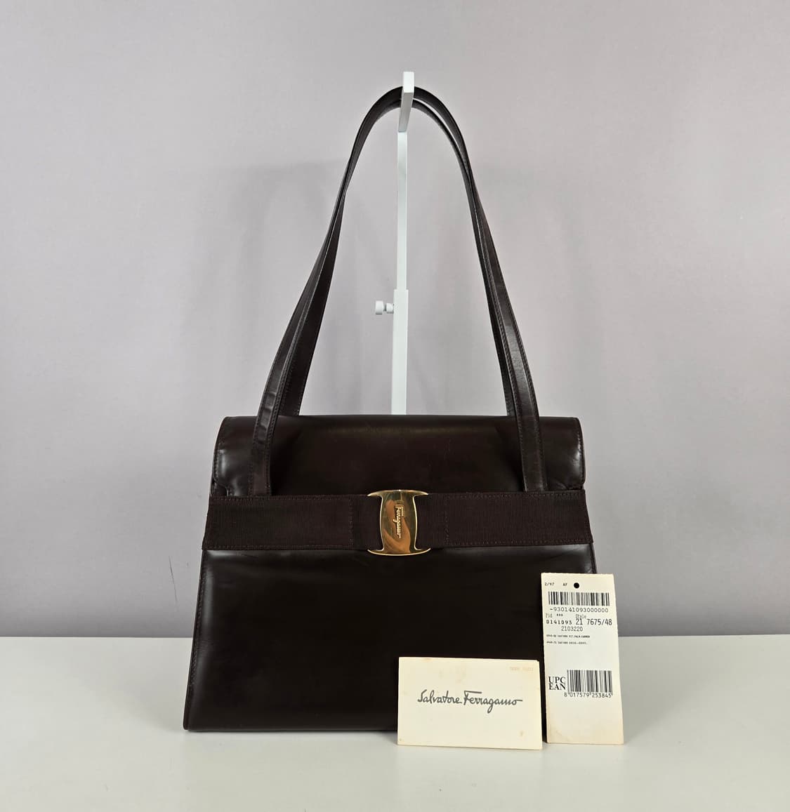 살바토레 페라가모 바라 플랩 숄더백 가방 정품 브라운 페레가모 상품이미지1