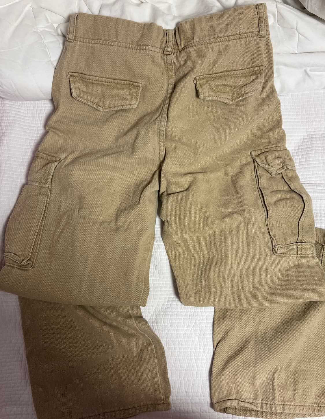 베이지 로우라이즈 스트레이트 카고팬츠  상품이미지2