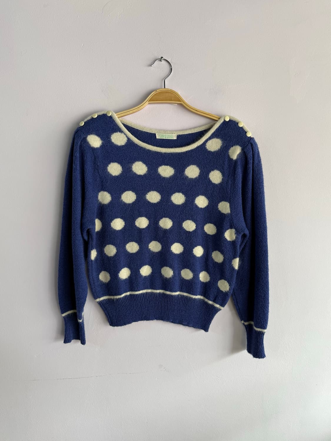 일본빈티지) 밤하늘 도트 니트 상품이미지2