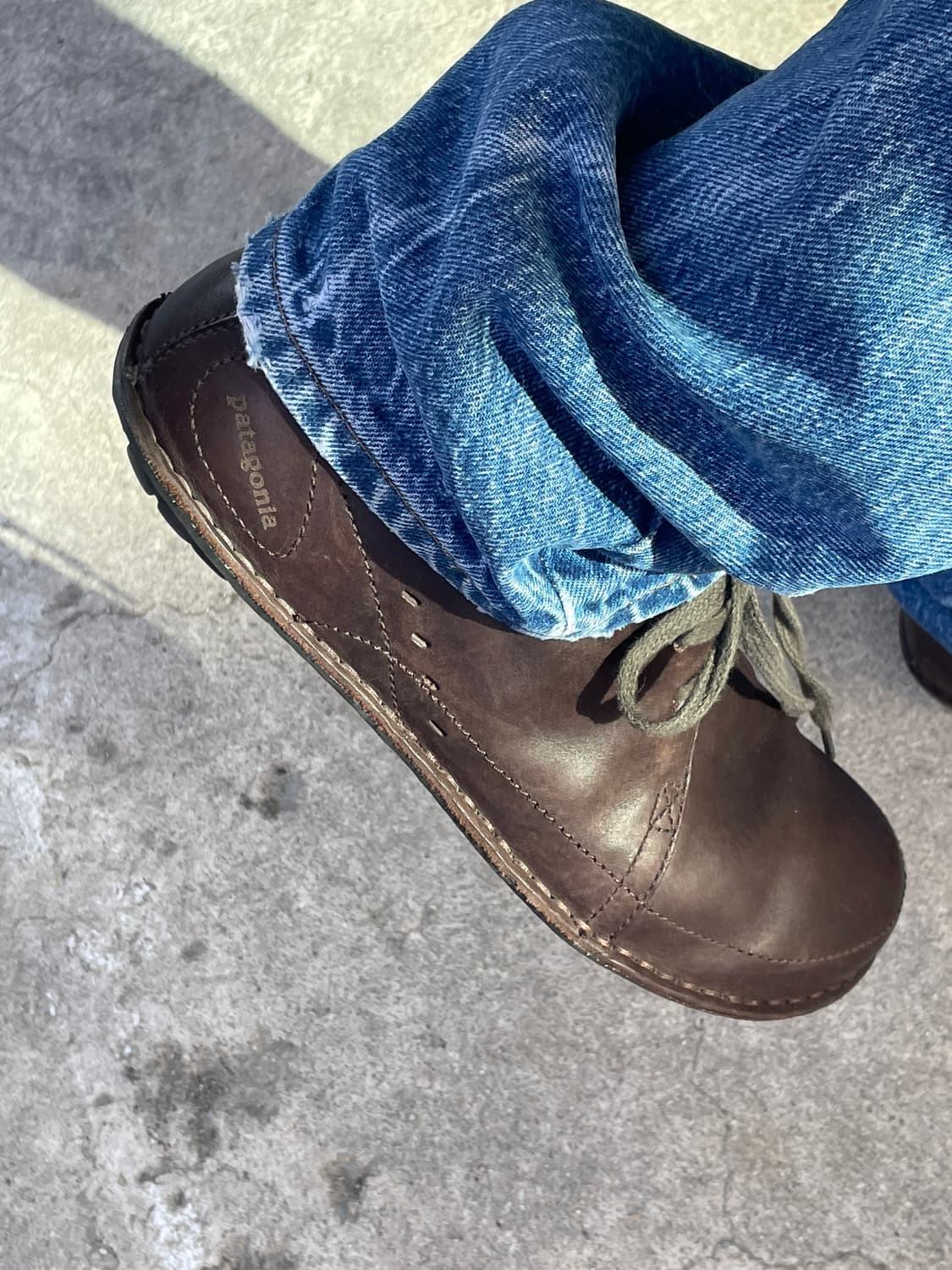 00s Patagonia Loulu Velvet Brown Leather 상품이미지4