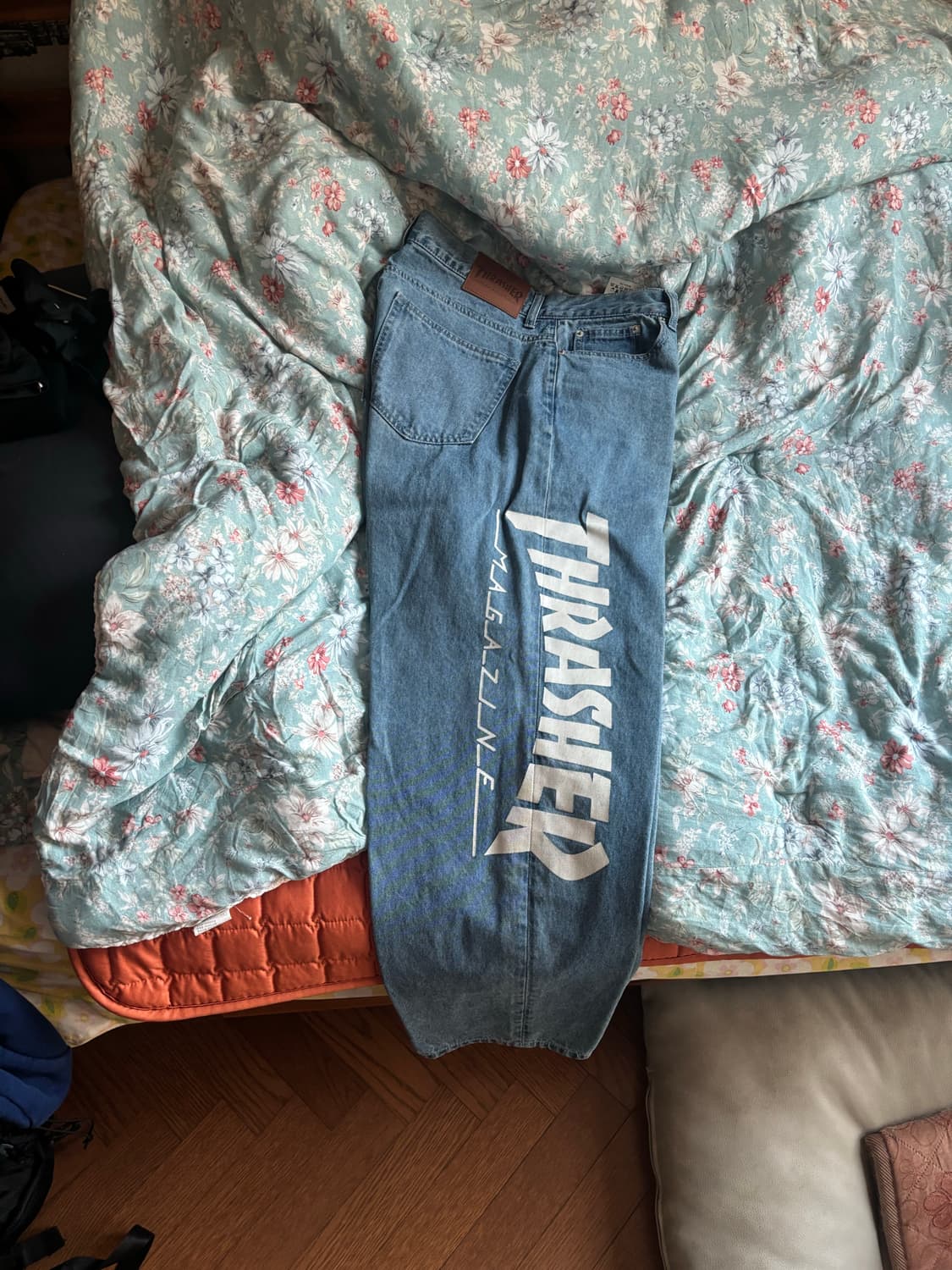 트레셔 와이드 데님팬츠 상품이미지2