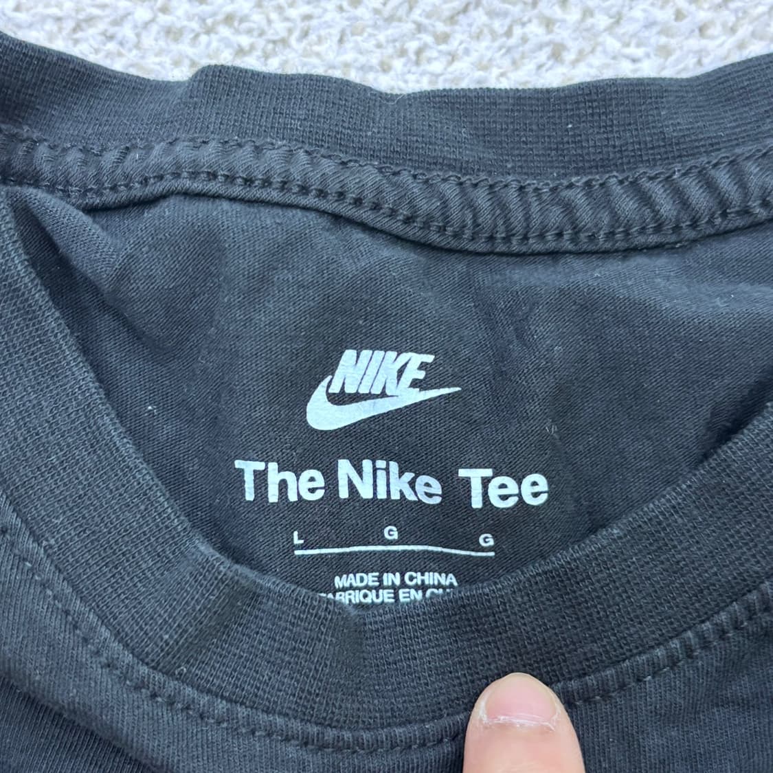 L 나이키 더블로고 반팔 티셔츠 0414E 상품이미지3