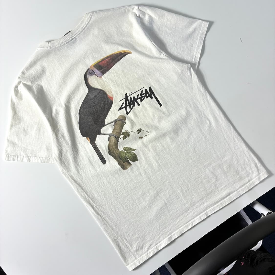 Stussy  스투시 투칸 화이트 반팔 티셔츠  상품이미지2