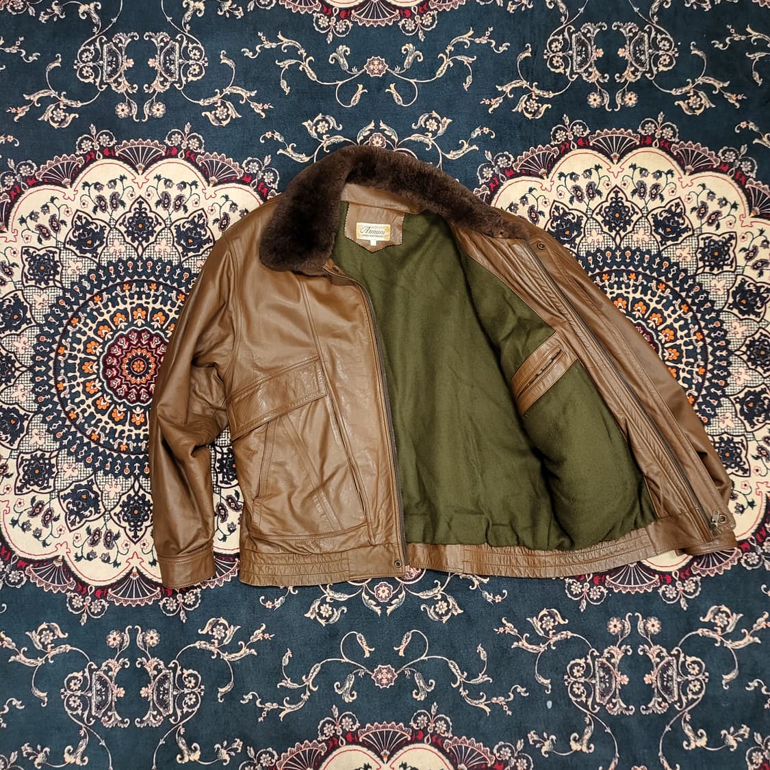 90s 레더 자켓 (EEL) 상품이미지6