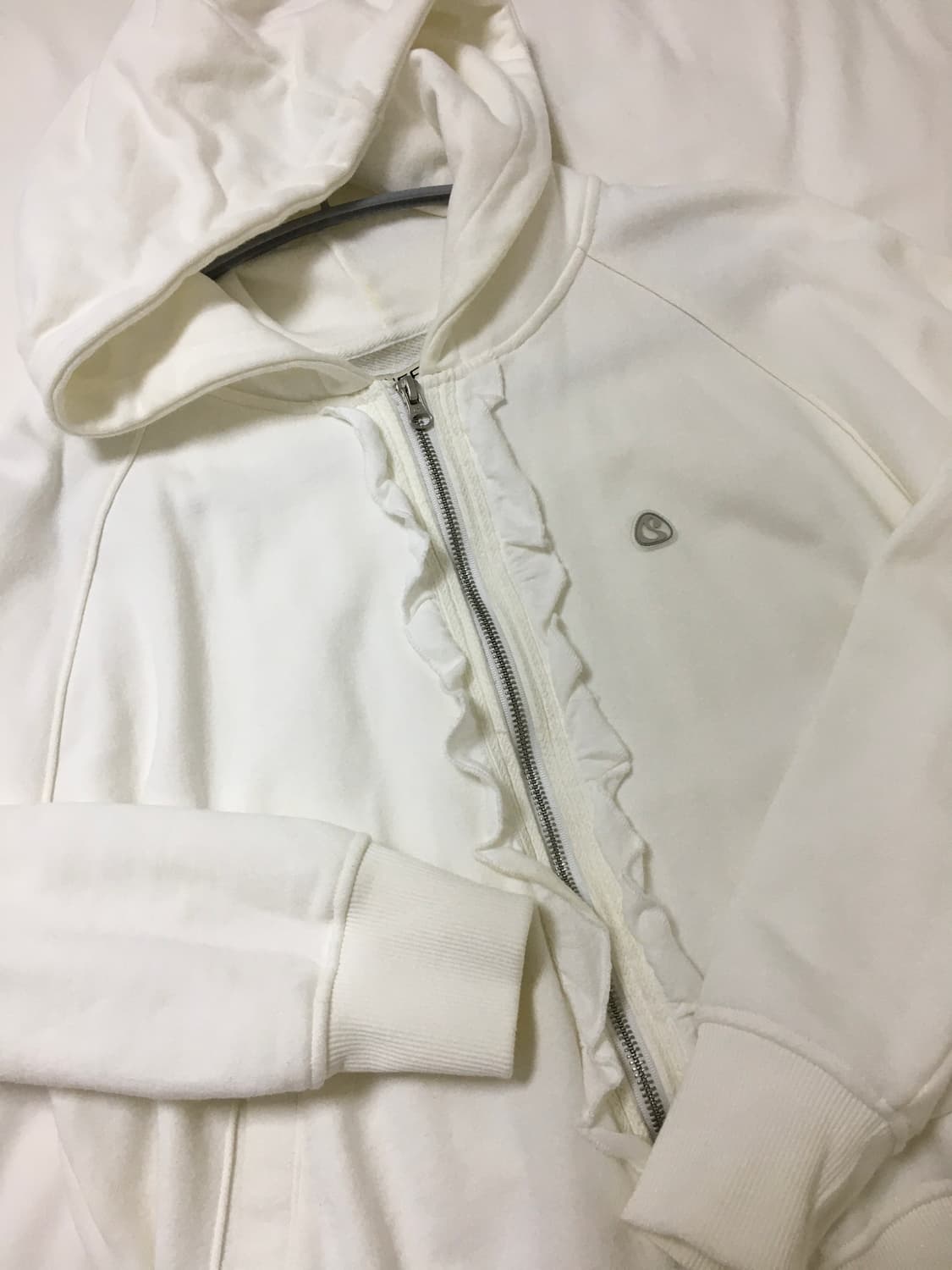 코이세이오 후드집업 Ruffle Lace Hood Zip-Up 상품이미지2