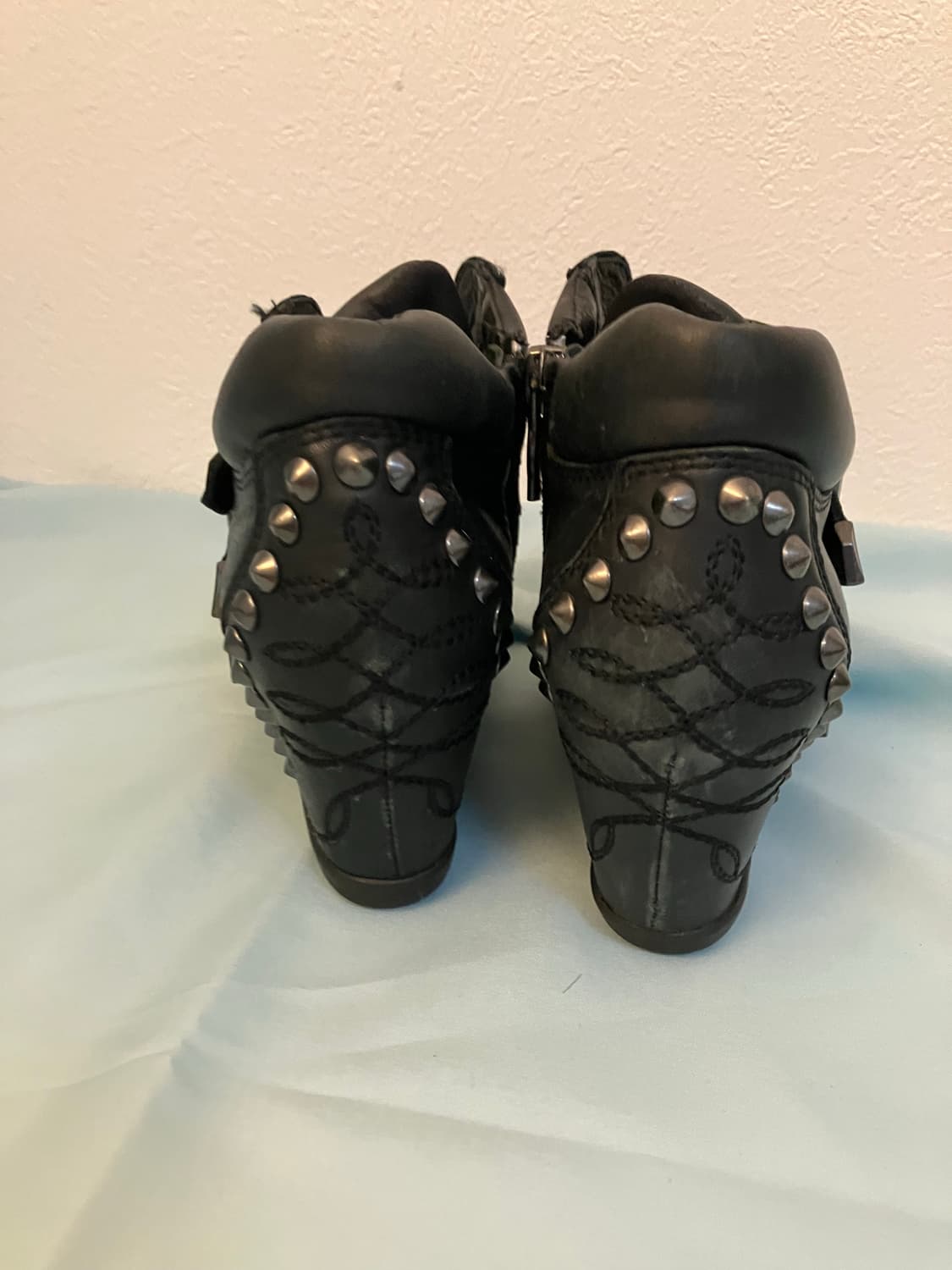 Ash 아쉬 스터드 버클 스니커즈 웨지힐 운동화 키높이 스니커즈 y2k 상품이미지5