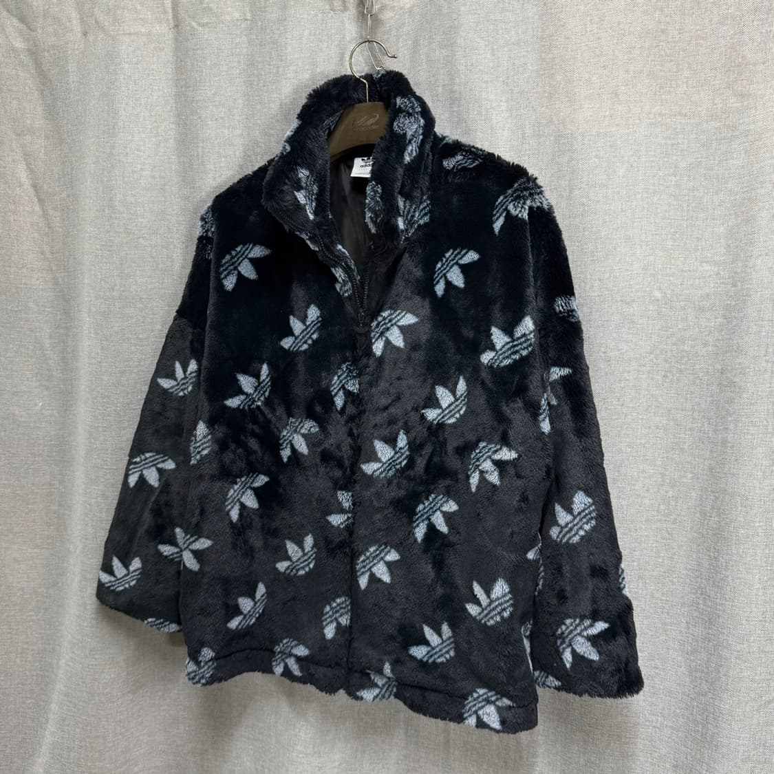 [L] 아디다스 모노그램 퍼 플리스 후리스 집업 자켓 상품이미지4