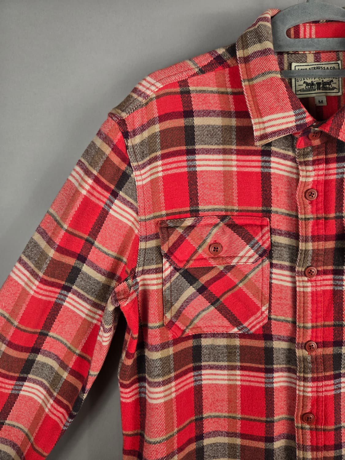 [무료배송]리바이스 M 남성 플란넬 체크 셔츠 상품이미지3