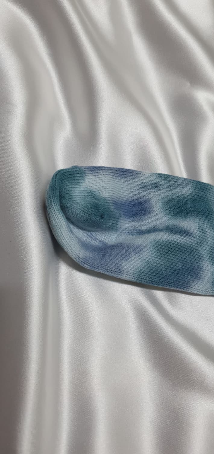 다크그린 아리즈 에리즈  물나염 타이 다이 롱 삭스 무릎양말 긴양말 상품이미지5