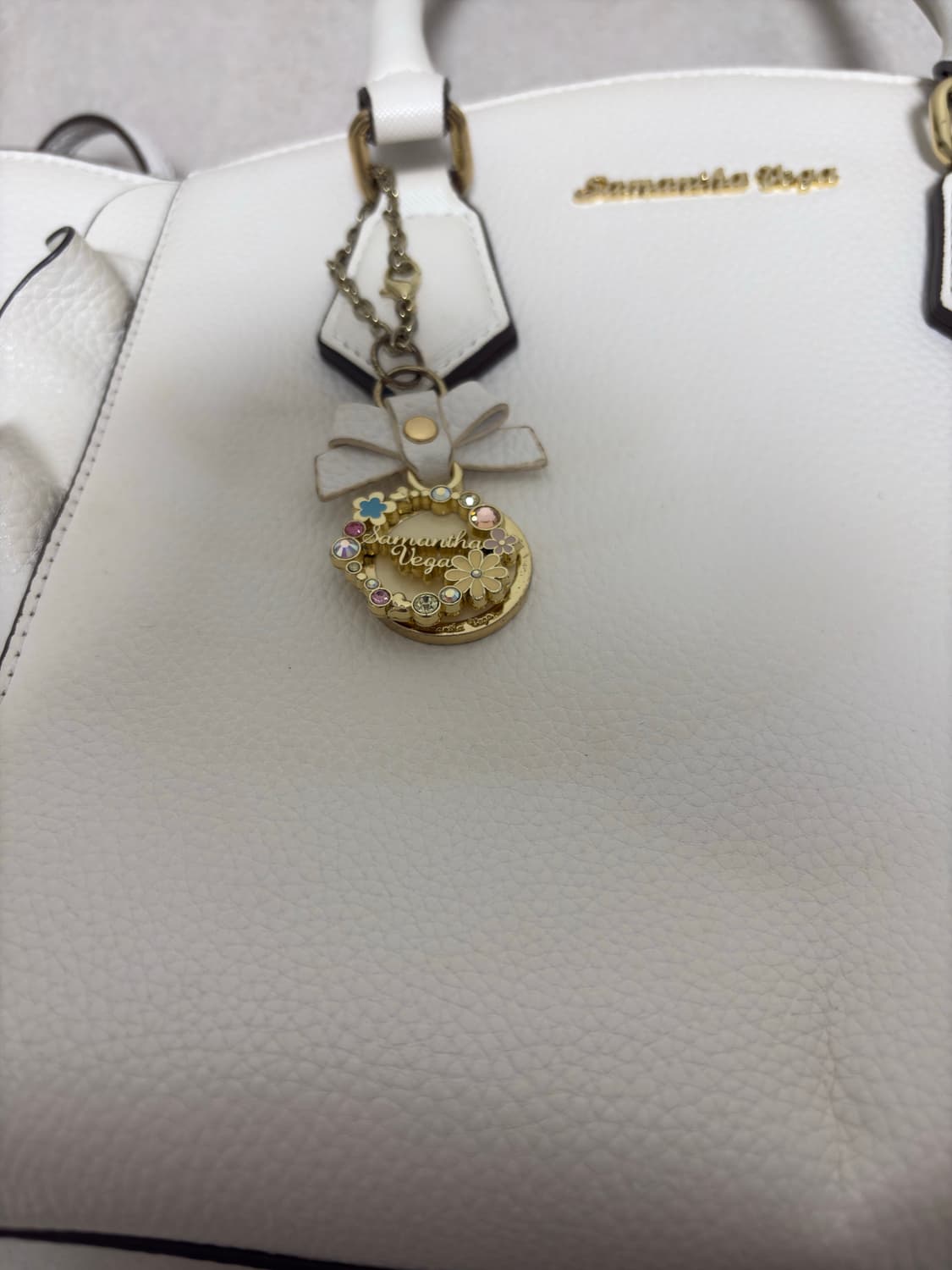 사만사배가 화이트 플래터 토트백 양지뢰 양산형  상품이미지3