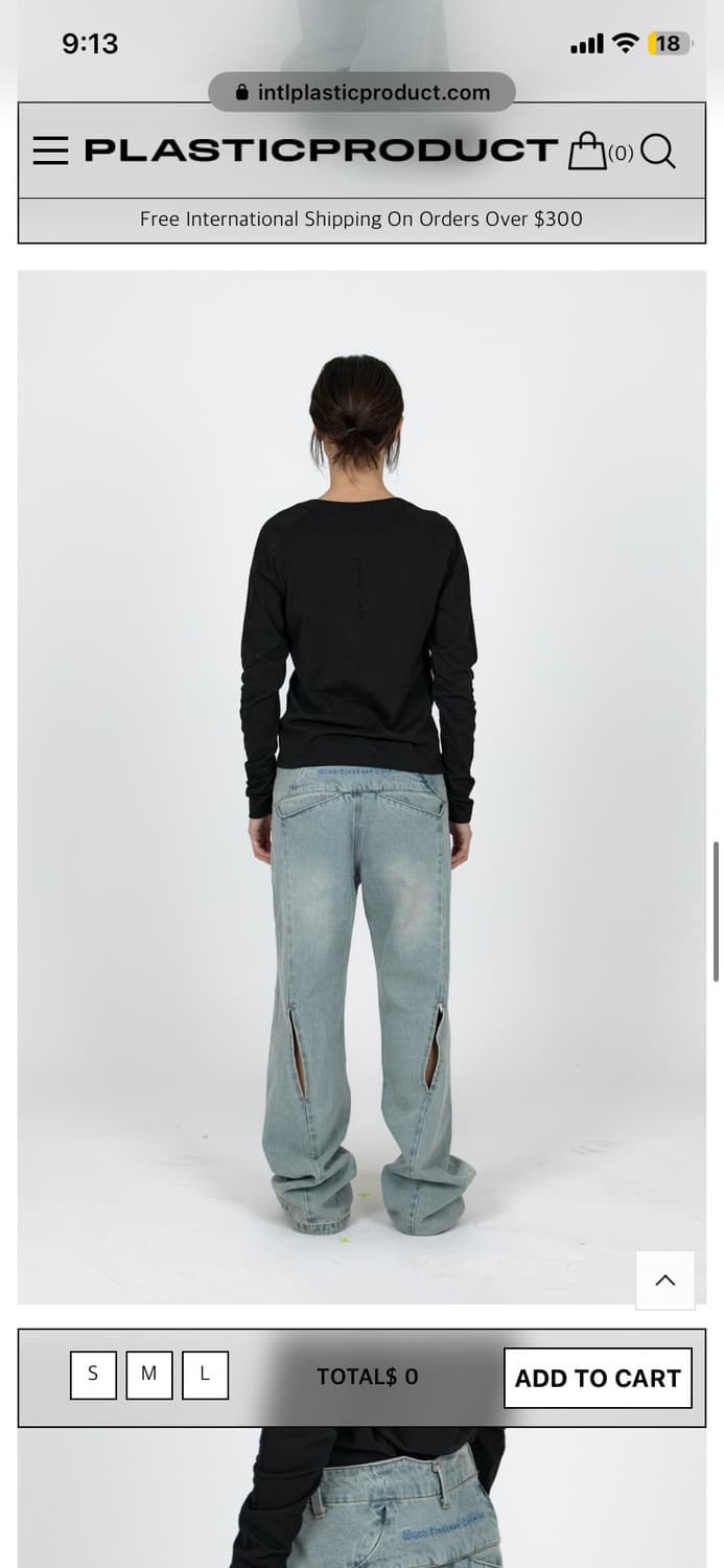PLASTIC PRODUCT DENIM PANTS WOMEN (LIGHT 상품이미지8
