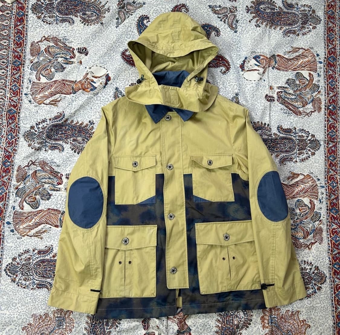 겐조 레오파드 컬러블록 파카자켓 M 상품이미지2