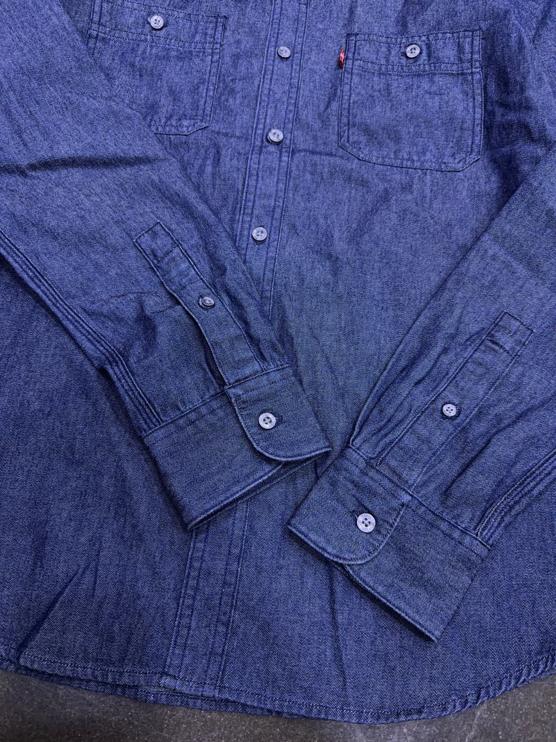 리바이스 샴브레이셔츠 데님셔츠 인디고 모던핏 M 상품이미지5