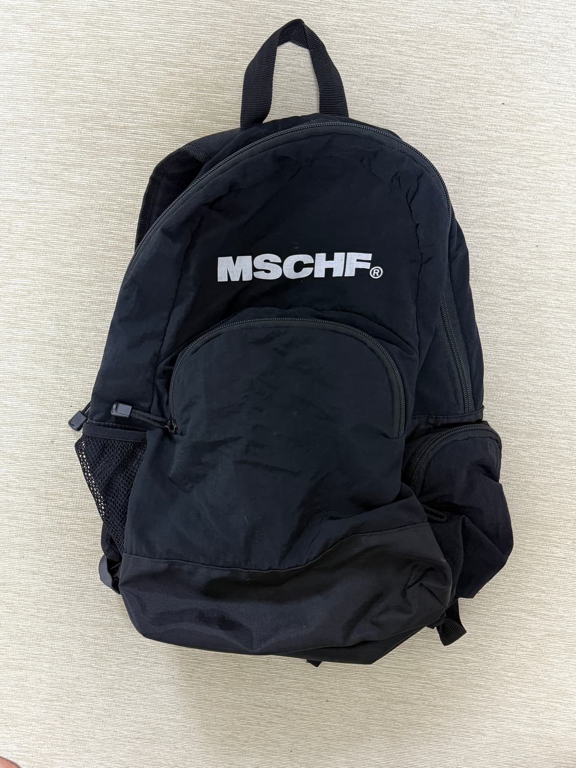 미스치프 나일론 백팩 블랙 mschf 상품이미지1