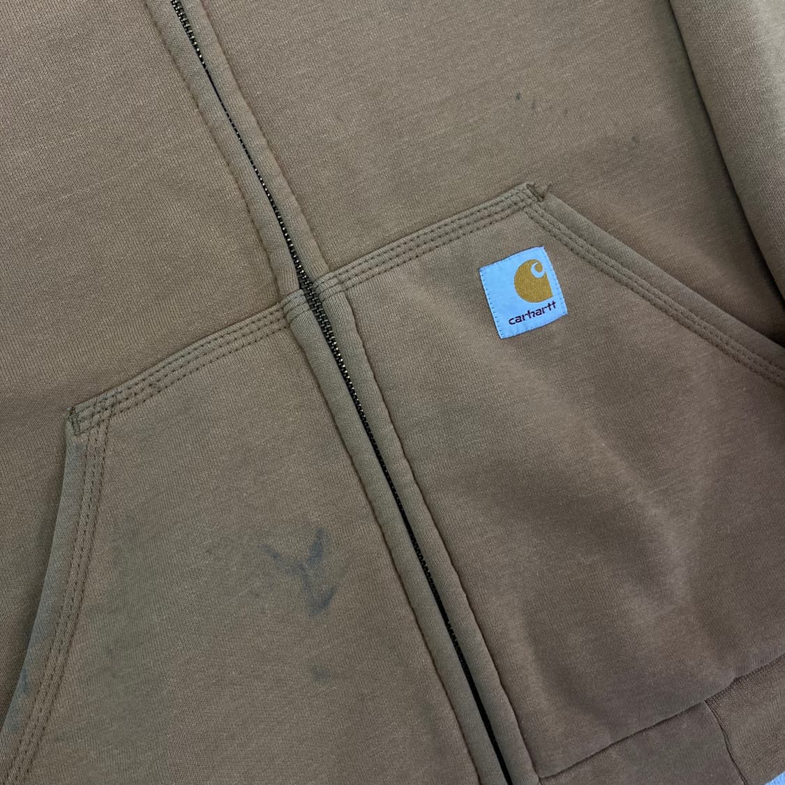 105 칼하트 베이지 써멀 후드집업 상품이미지5