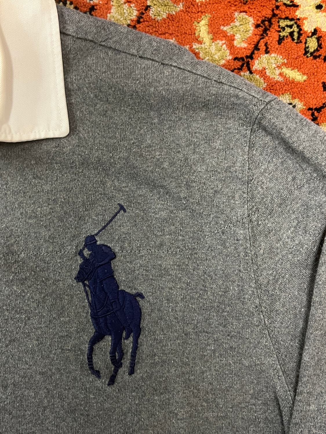 [L] 폴로랄프로렌 빅포니 그레이 럭비티 상품이미지4