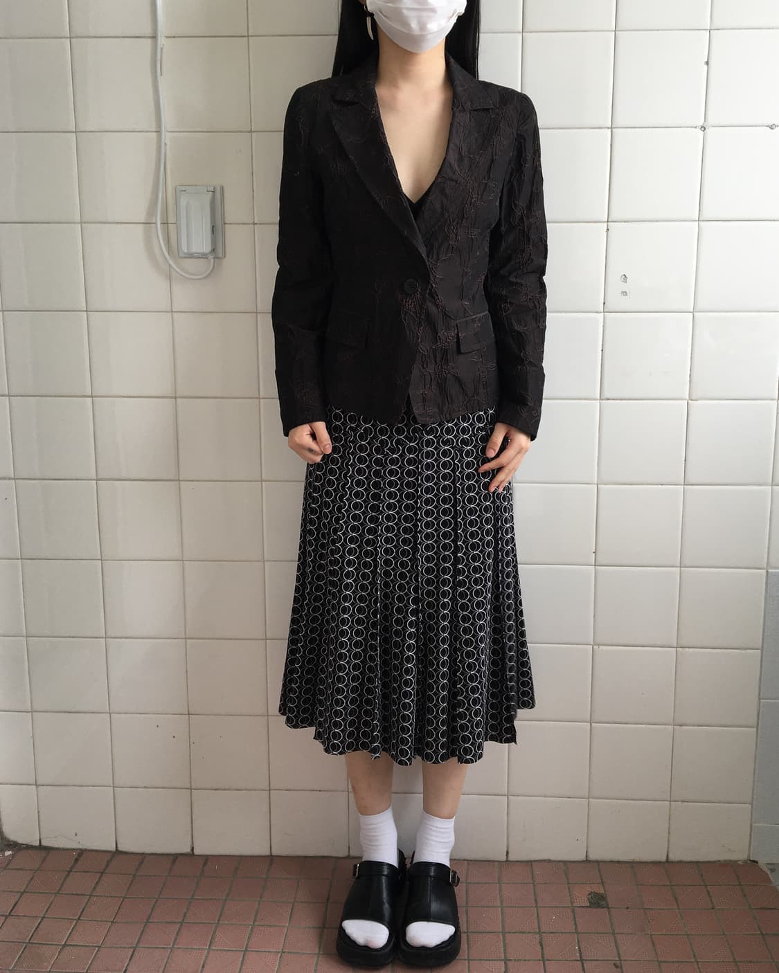 Pattern flare skirt 상품이미지4