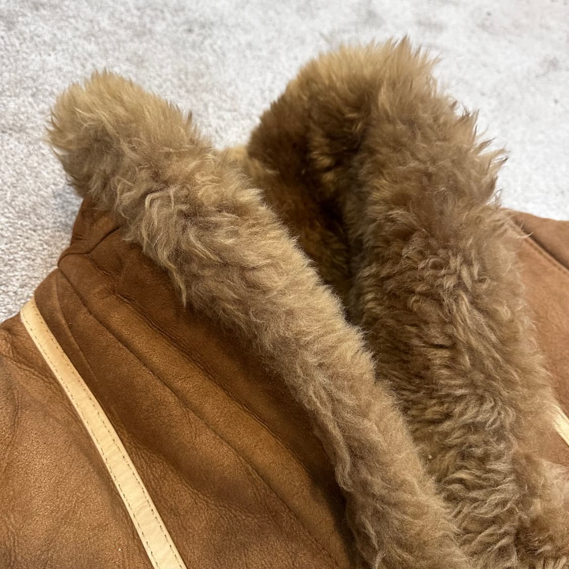 빈티지 브라운 퍼 무스탕 자켓M 상품이미지7