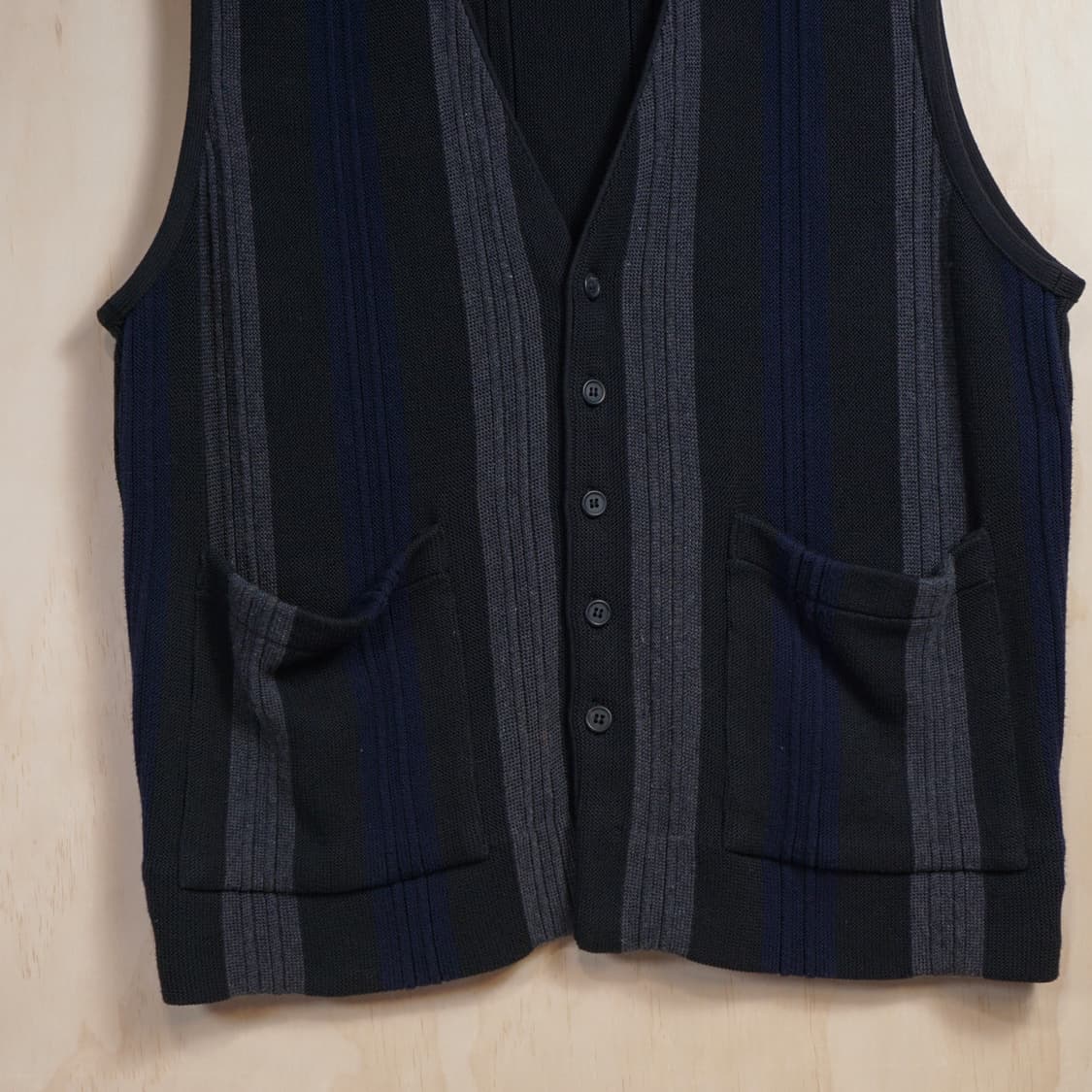 요지야마모토 스트라이프 베스트 상품이미지3