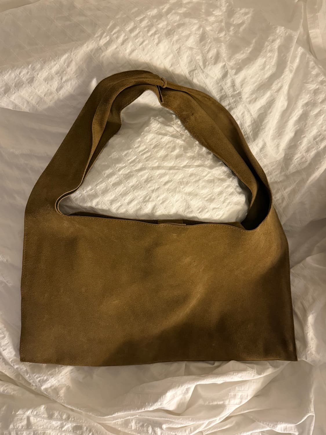 Zisoo flat large shoulder bag 스웨이드 숄더백 상품이미지5