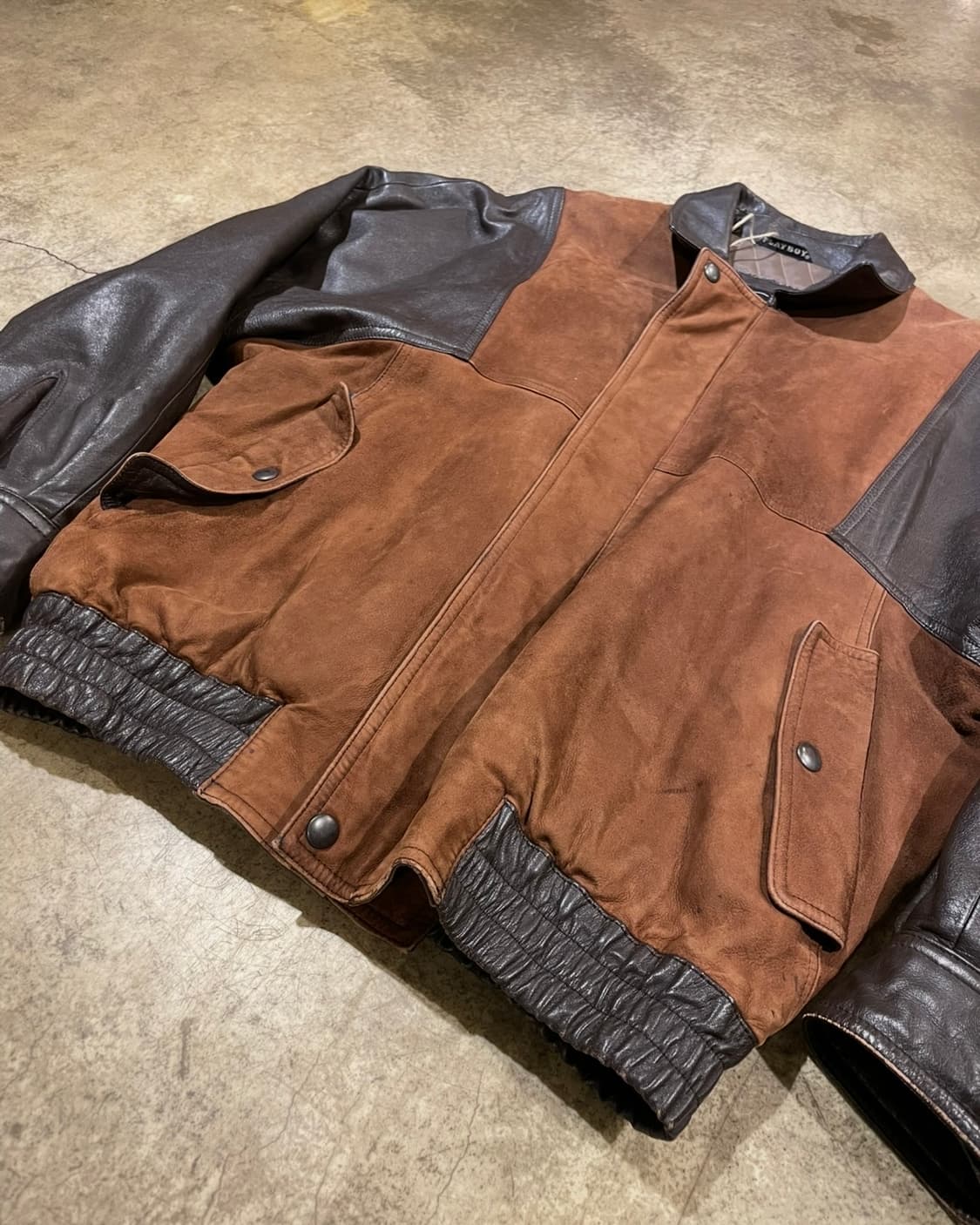 Play boy 스웨이드 레더 재킷 (B5175) 상품이미지4