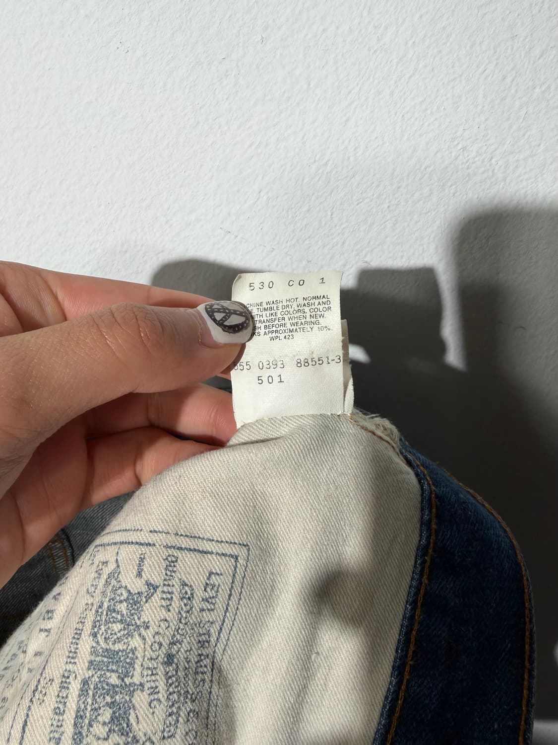 90s 리바이스 빅E 셀비지 진 (USA, 555) 상품이미지8