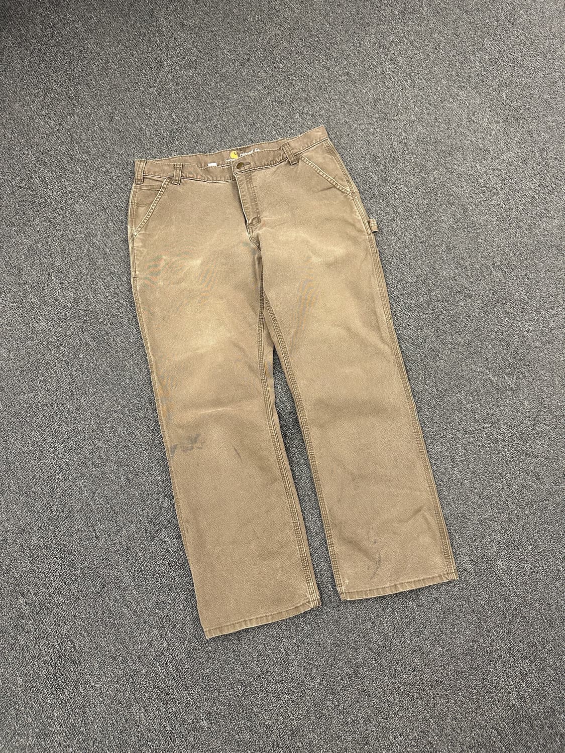 36) 칼하트 Relaxed fit 브라운 워크팬츠  상품이미지7