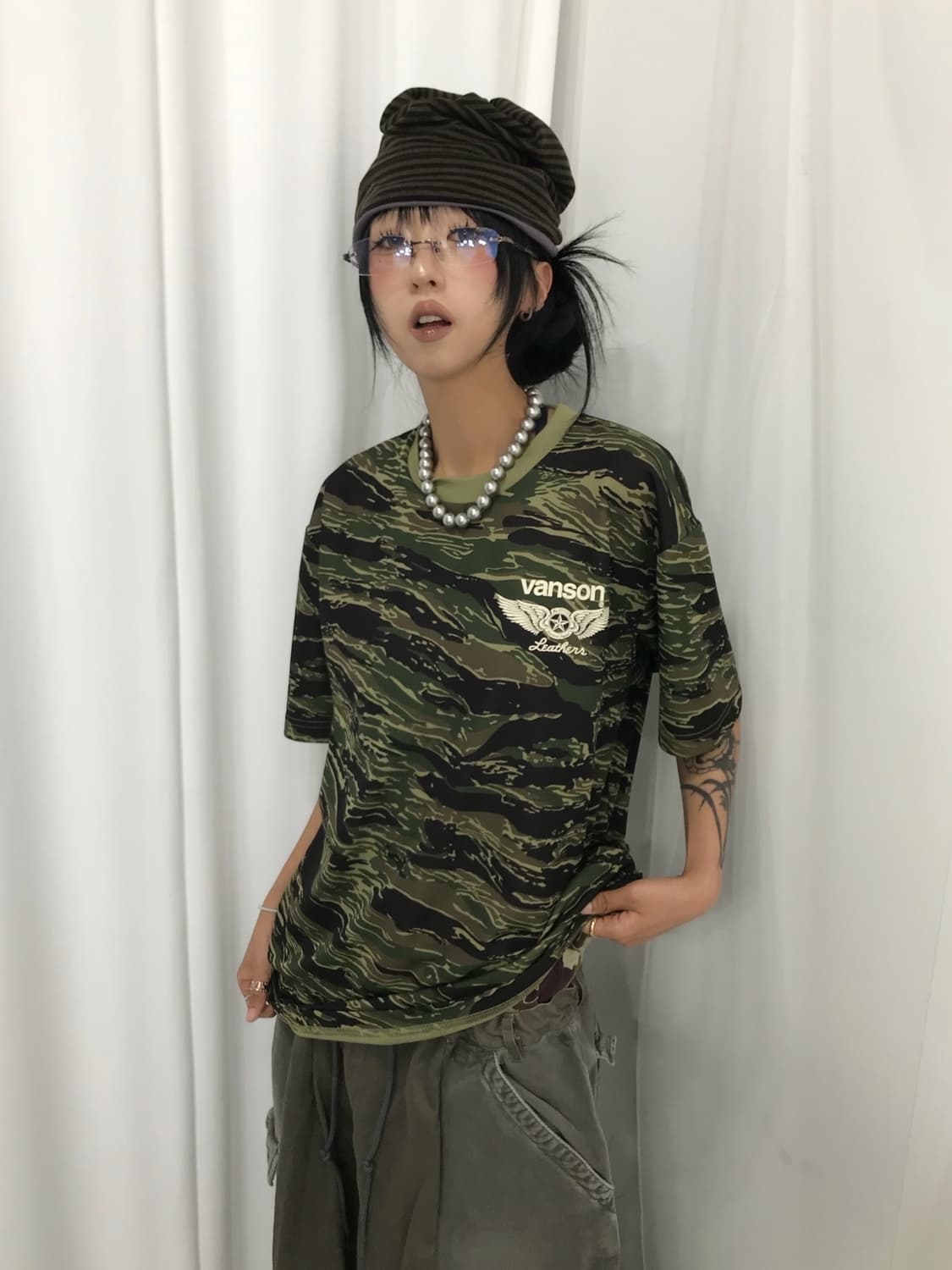 < Vanson Camouflage Printing T-shirt > 상품이미지4