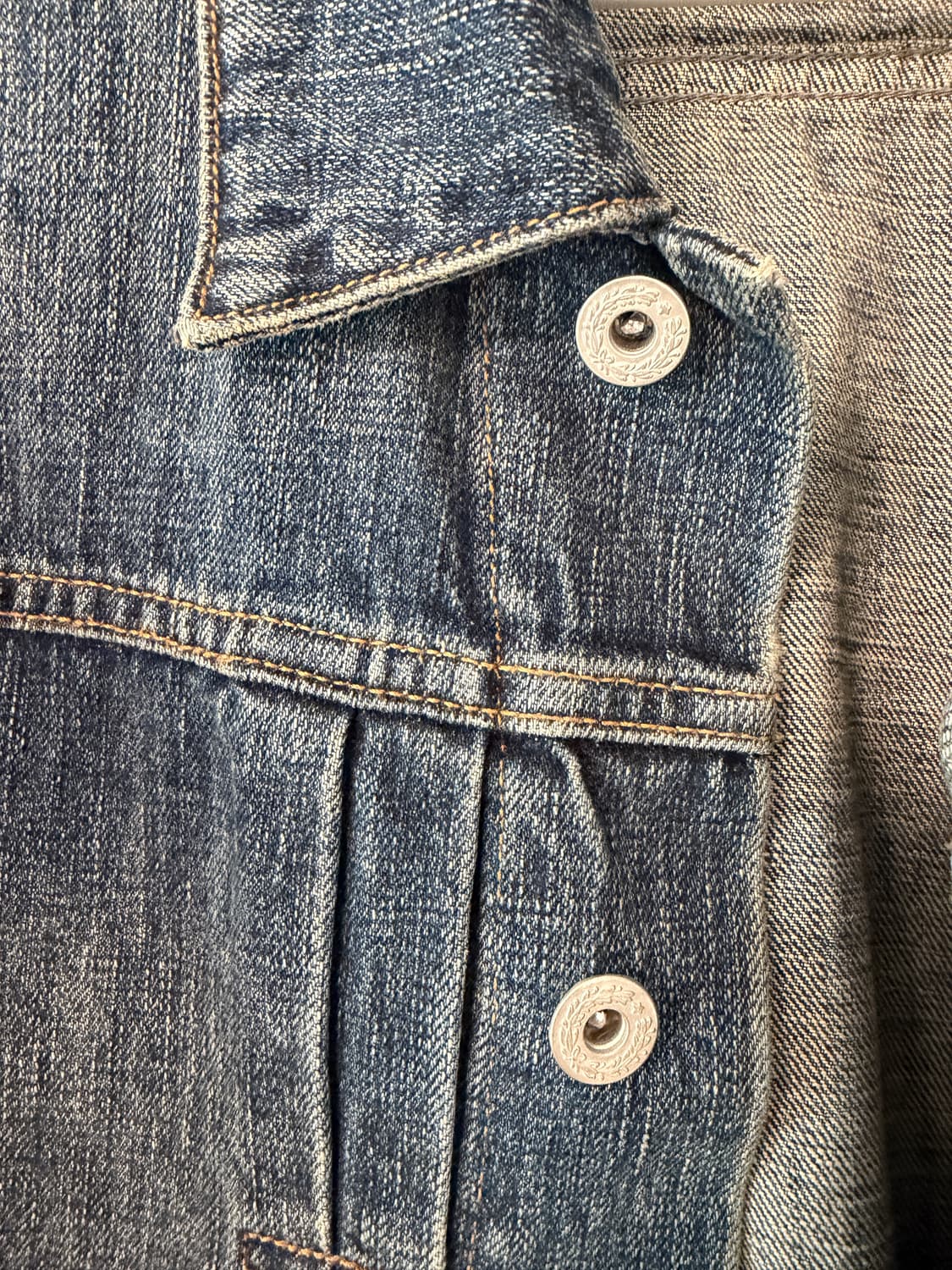 Rough Side 트러커 데님 자켓 Used Blue 상품이미지6