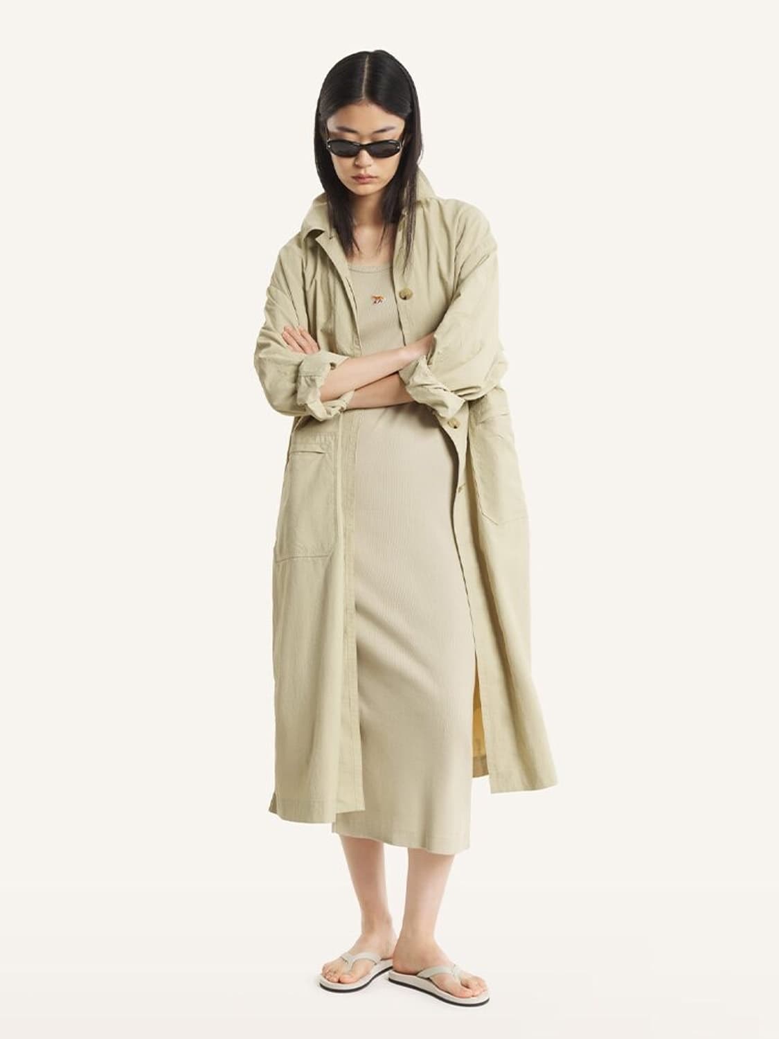 메종 키츠네 유니섹스 나일론 맥코트 상품이미지1