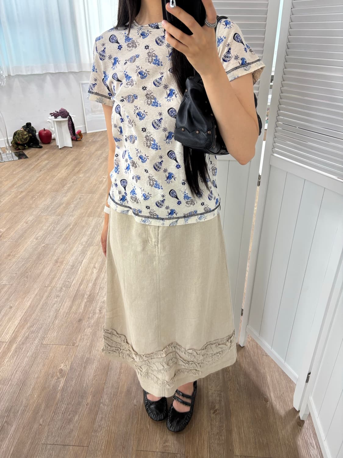 츠모리치사토 카우레더 벨트 백  상품이미지10