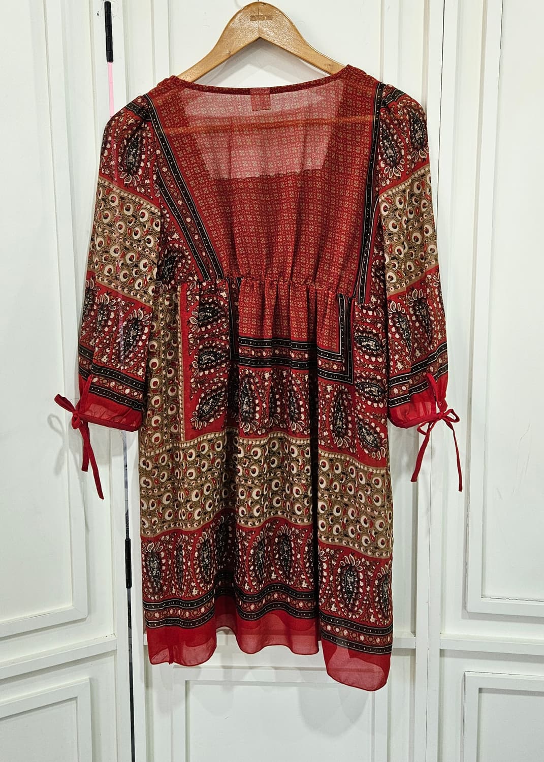 엑시즈팜(Axes femme) 보헤미안 페이즐리 쉬폰 원피스 상품이미지6