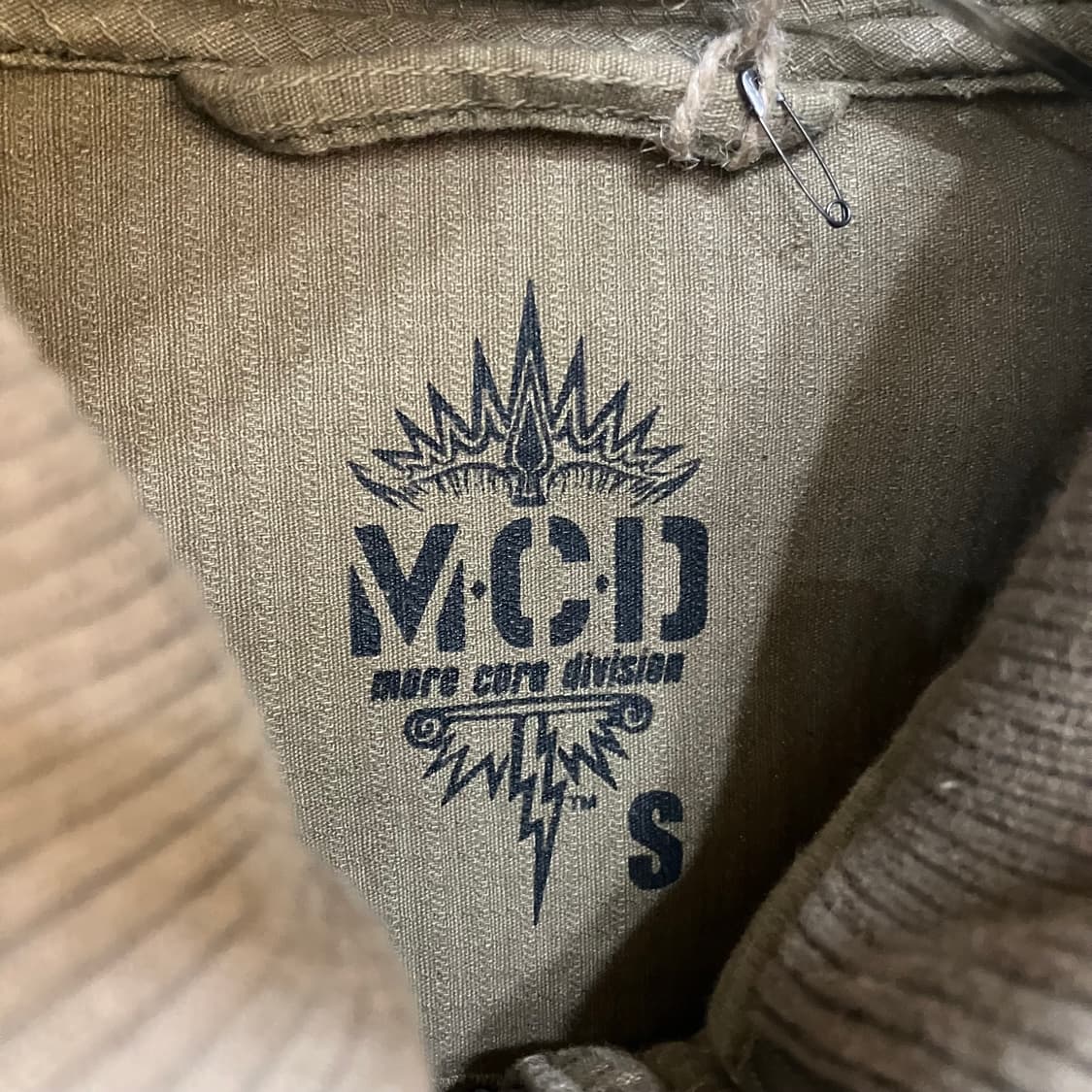 MCD 카키 밀리터리 후드 야상 자켓 S 상품이미지3