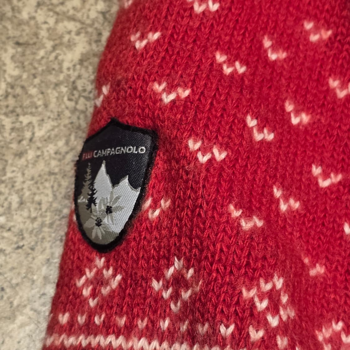 80s Flli Campagnolo 노르딕 페어아일 하프집업 스웨터 상품이미지5