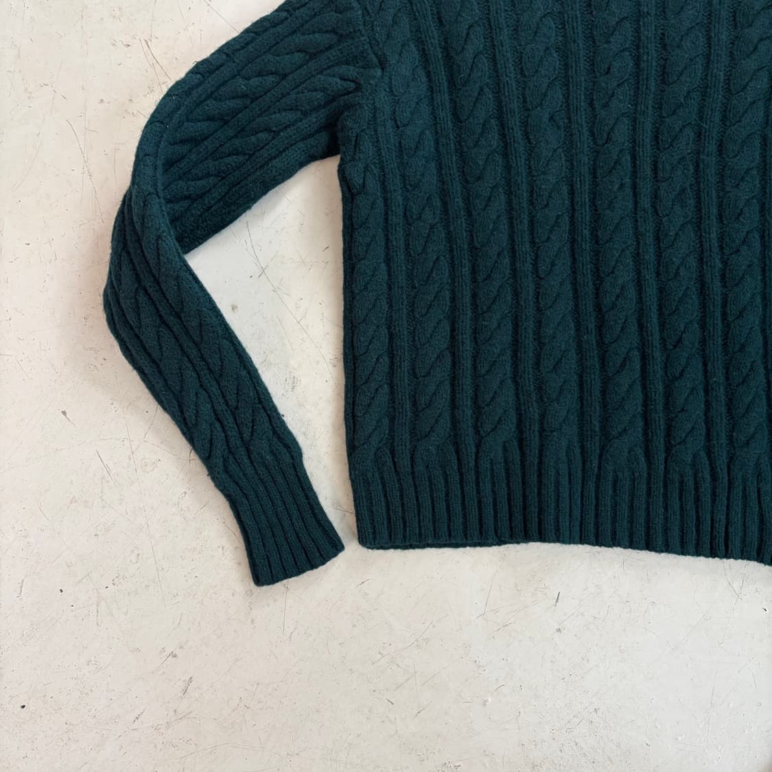 폴로 랄프로렌 케이블 니트 터틀넥 울 스웨터 M 상품이미지3