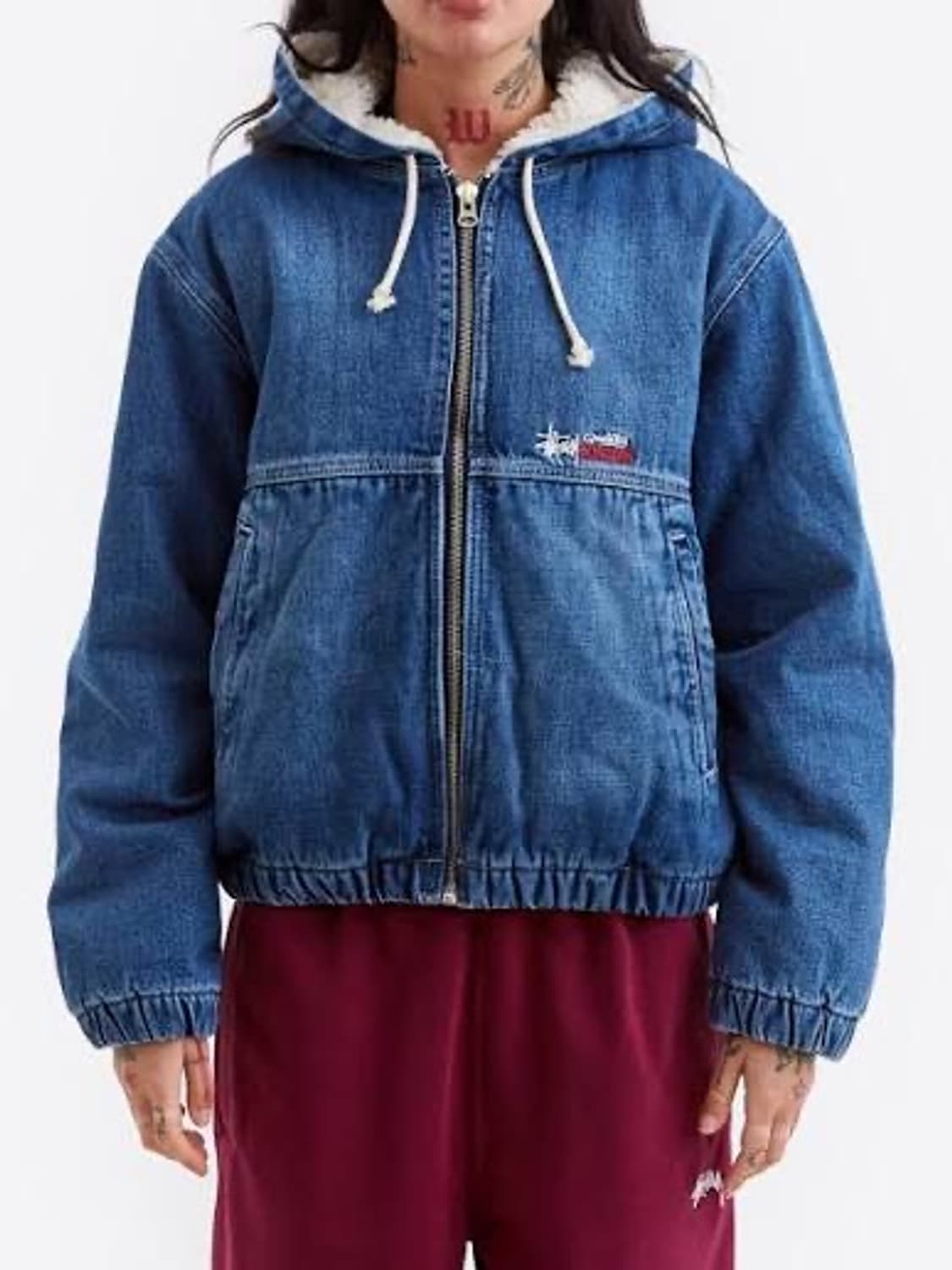 스투시 데님 쉐르파 워크 자켓 XL 상품이미지3