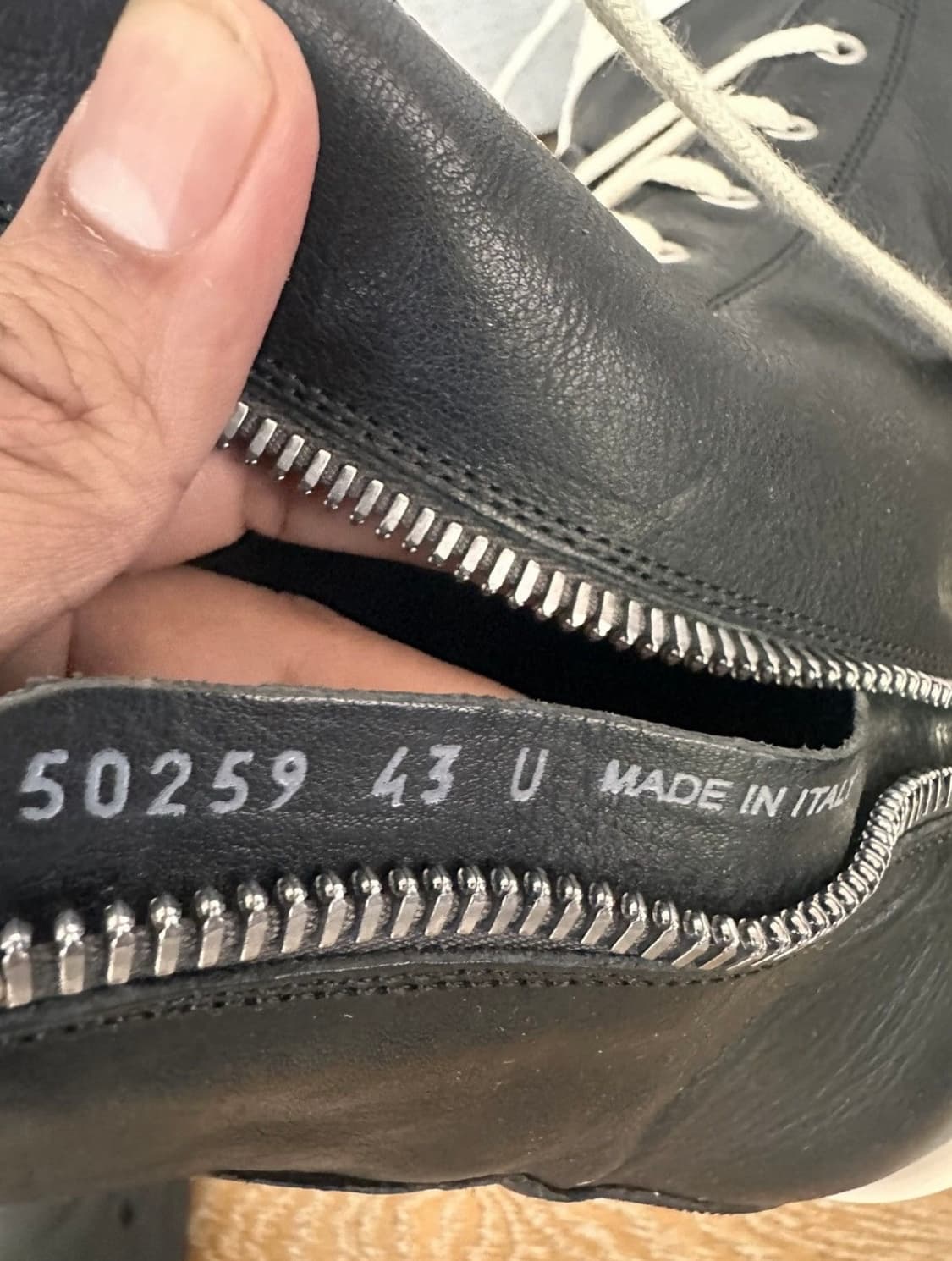 (43) 릭오웬스 메가 범퍼 라몬즈 블랙 밀크 상품이미지5