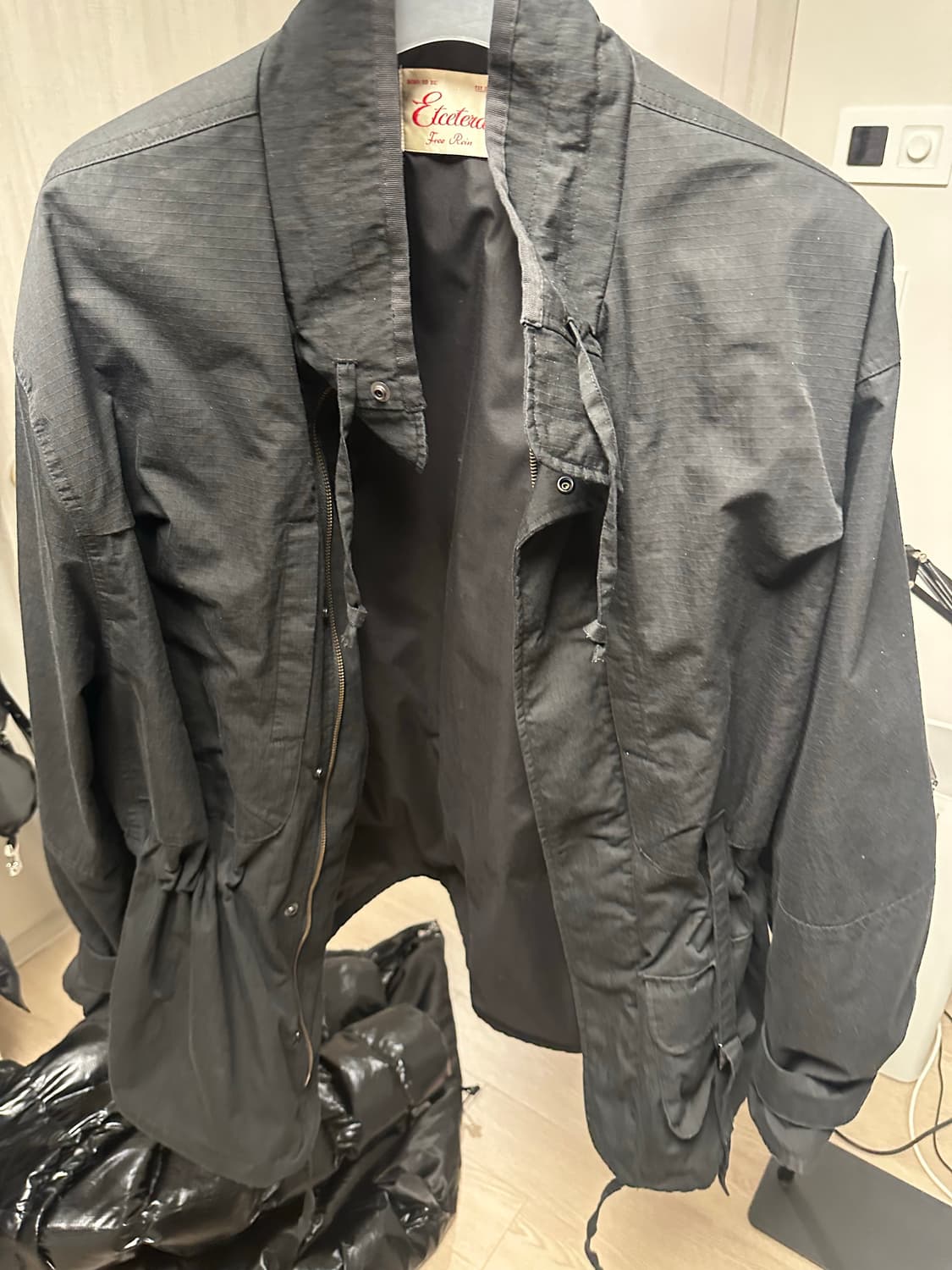 Etce STRAP FIELD JACKET BLACK XL 상품이미지7