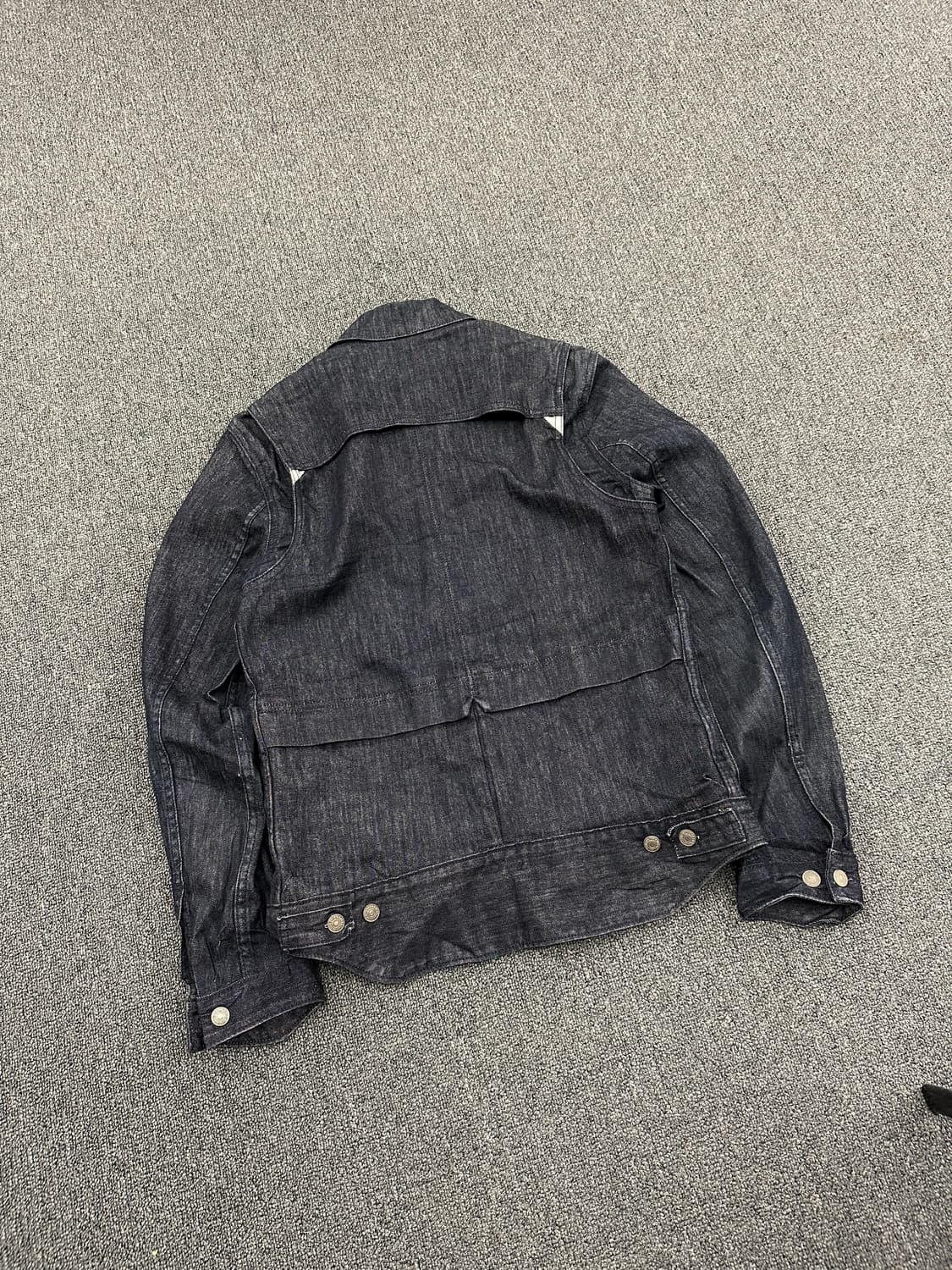 M) 리바이스 스판 인디고 데님 트러커자켓 bovine leather 상품이미지8
