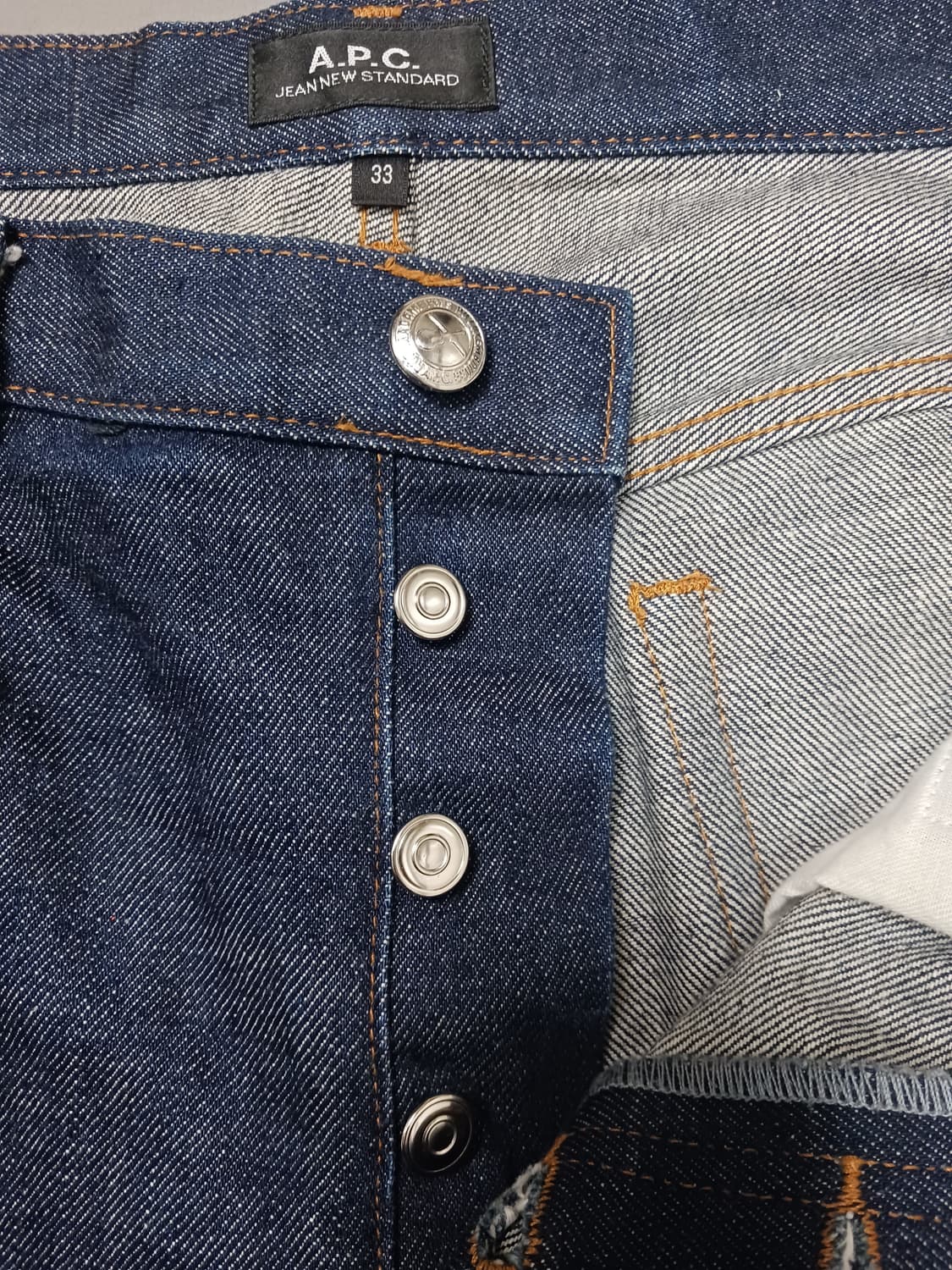 [33] APC 아페쎄  진청 생지 뉴스탠다드 진 청바지 상품이미지6