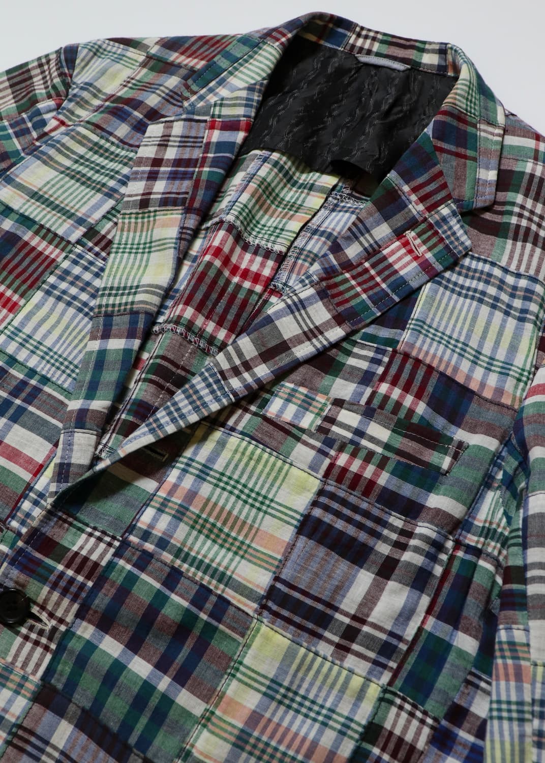 KENNETH FIELD Patchwork Madras Jacket 상품이미지2