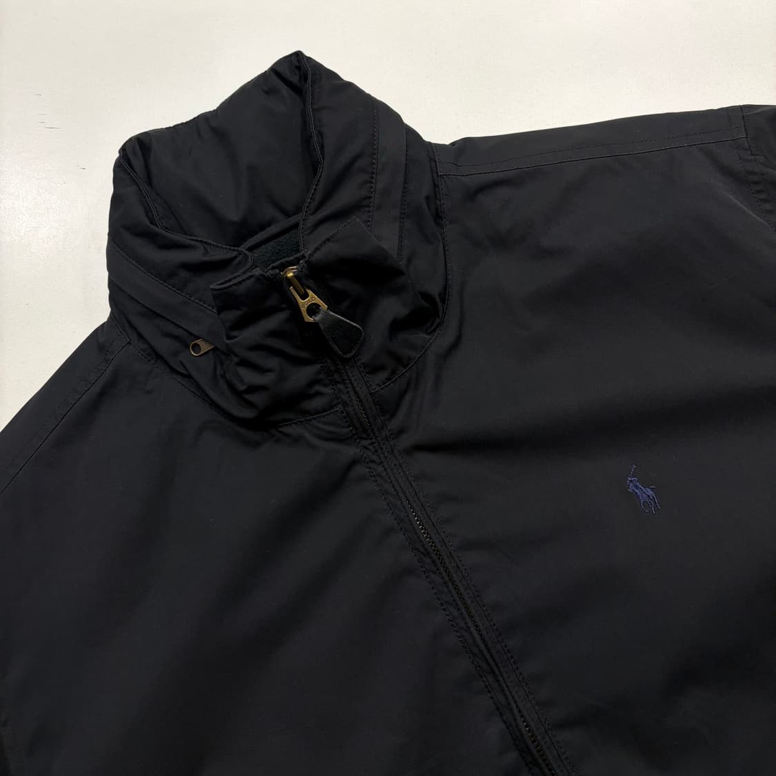 [L] 폴로 랄프로렌 폴리쉘 기모 안감 블랙 바람막이 자켓 C264 상품이미지3