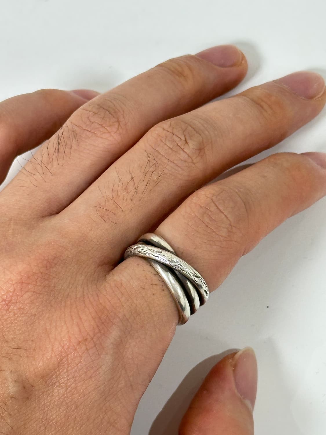 바호 스튜디오 반지 texture line ring ver.2 상품이미지1