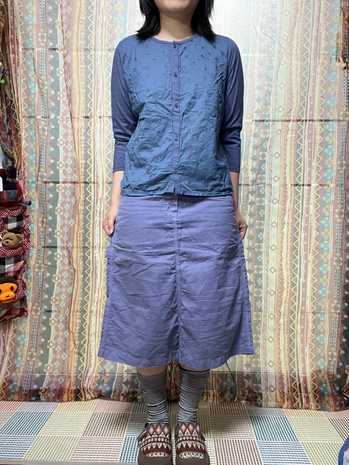 North object de petit 도트 가디건 상품이미지1