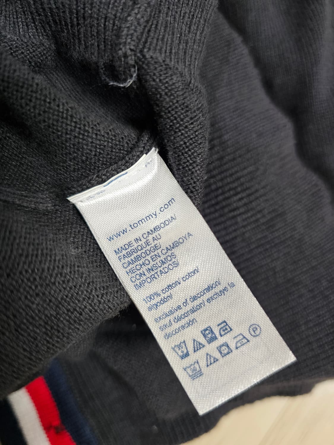 [XXL] 타미힐피거 네이비 코튼 니트 가디건 상품이미지6