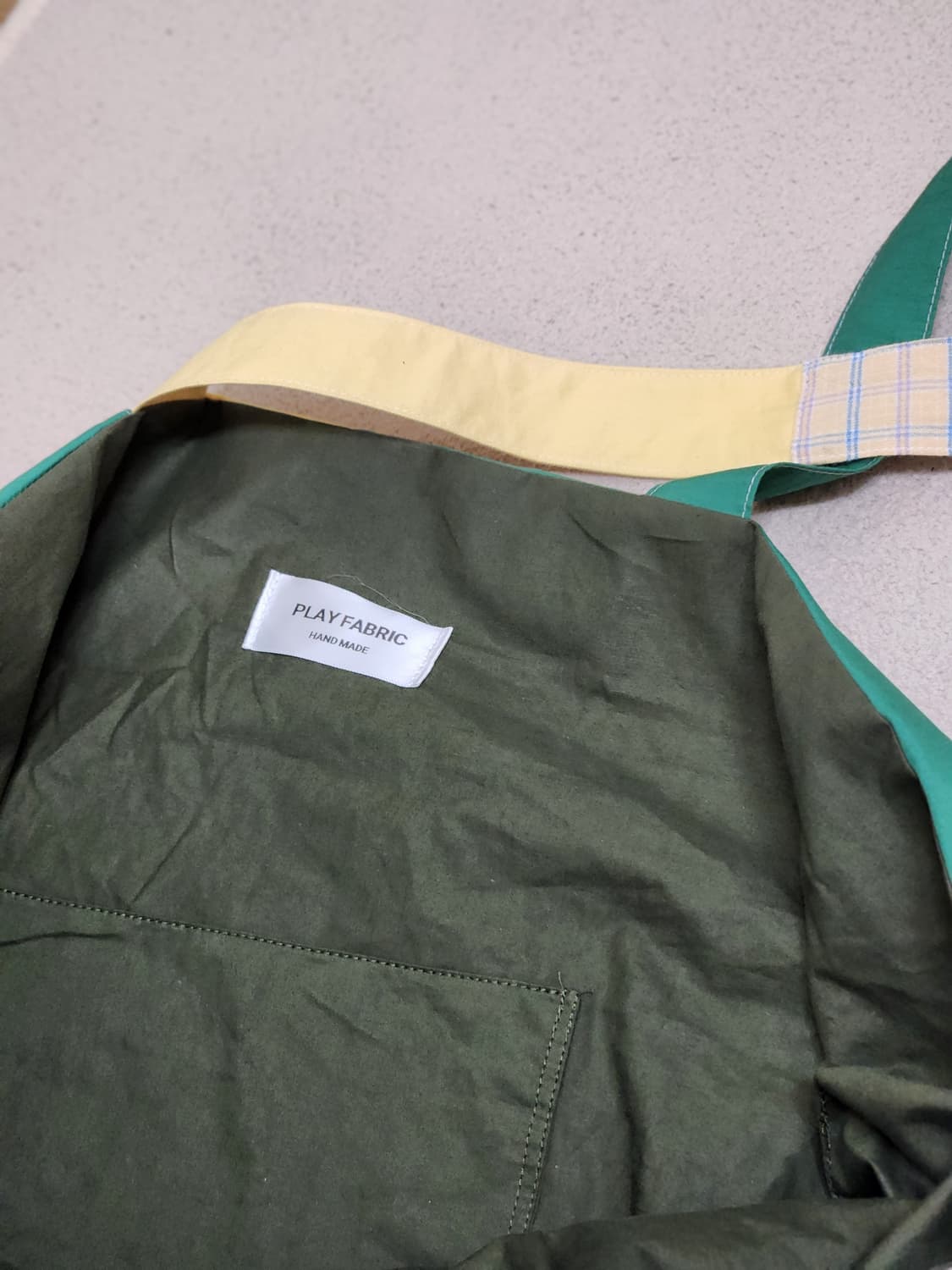 양면 배색 빅사이즈 보부상 숄더백 상품이미지3