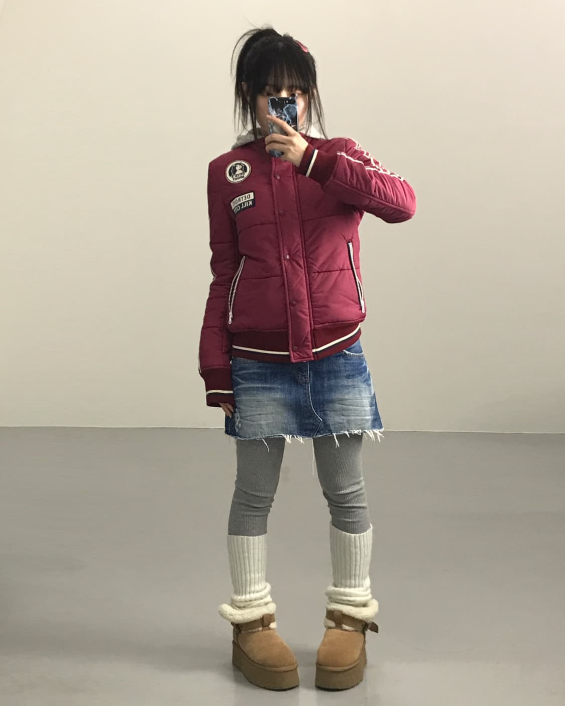 Jpn kitsch denim mini skirts 상품이미지5