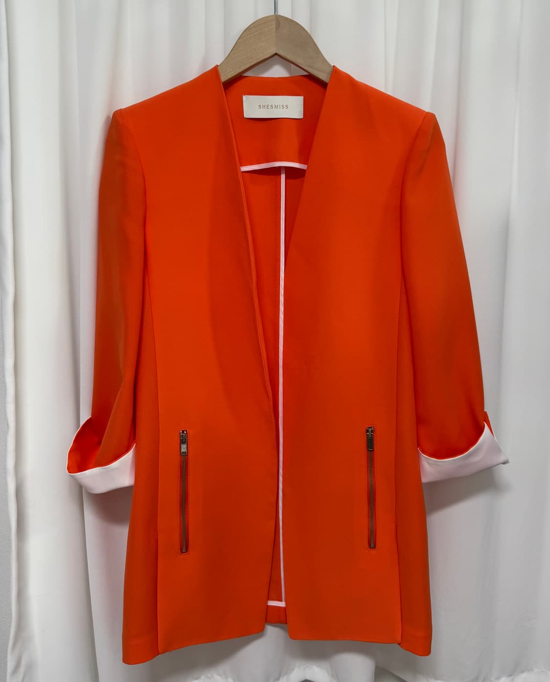 SHESMISS 쉬즈미스 오렌지 자켓 상품이미지1